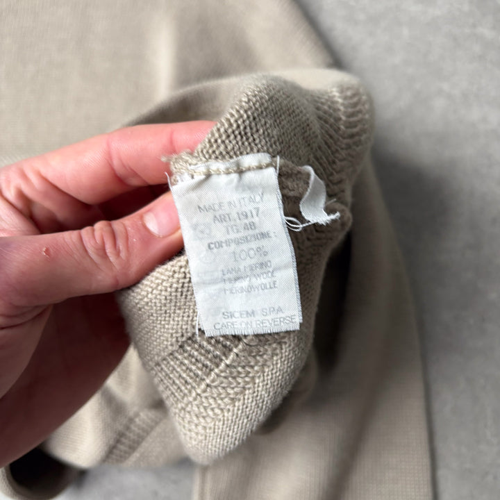 Giorgio Armani Fisherman Neck Jumper Beige Men's M