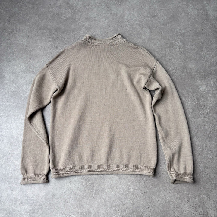 Giorgio Armani Fisherman Neck Jumper Beige Men's M