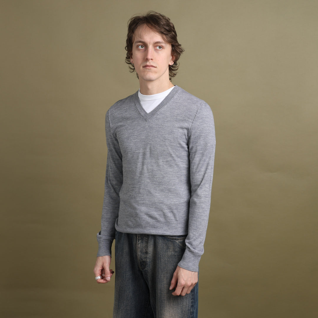Dolce & Gabbana V-Neck Jumper Grey Men's S