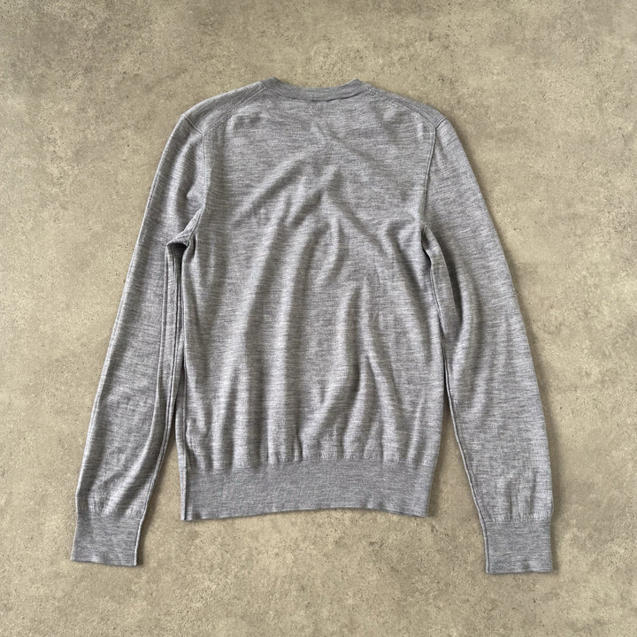 Dolce & Gabbana V-Neck Jumper Grey Men's S