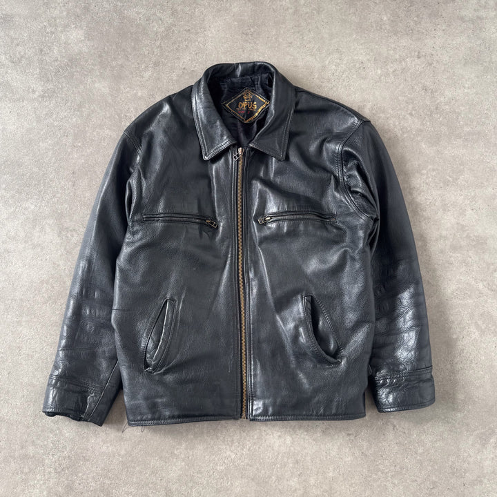 Opus Leather Bomber Jacket Black Men's M