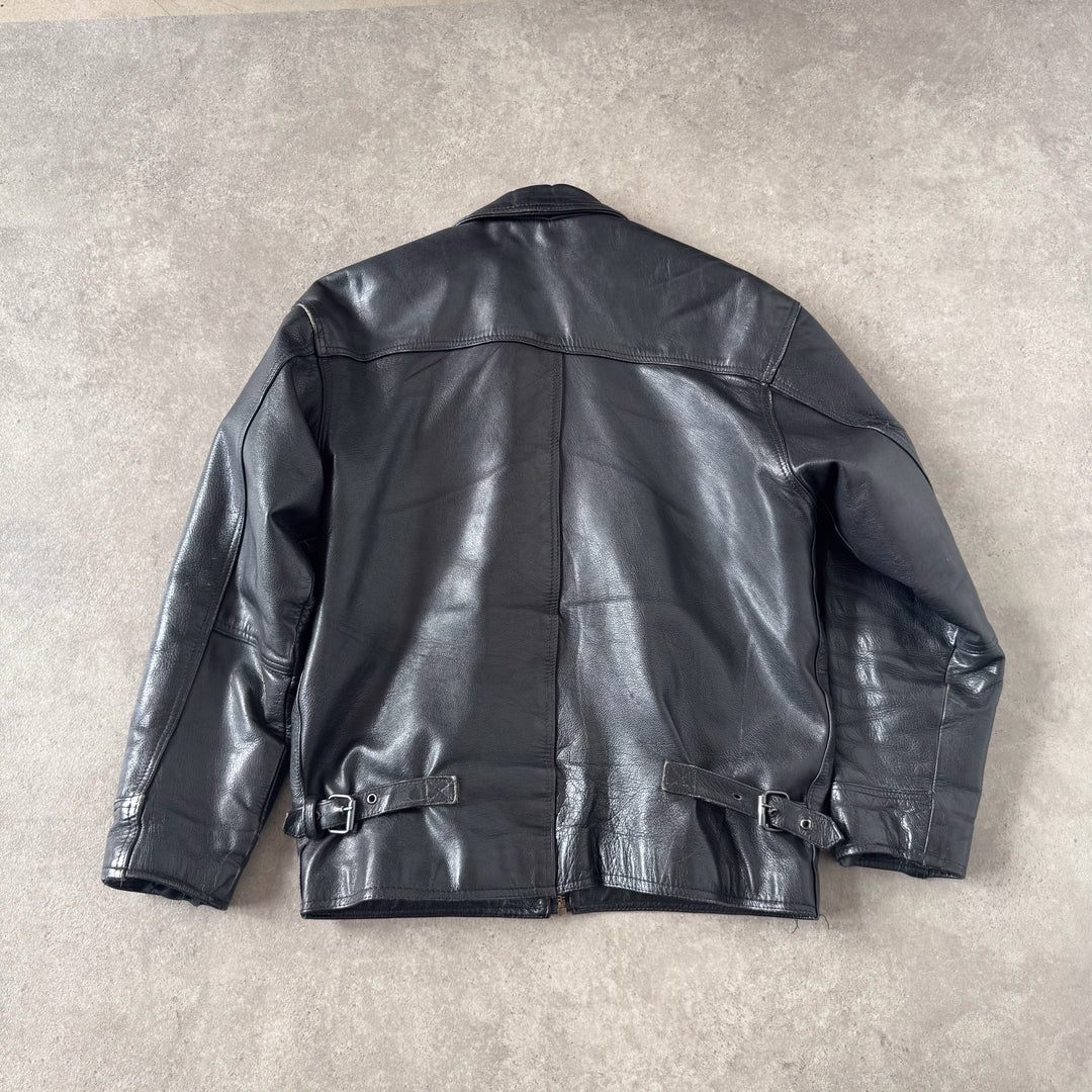 Opus Leather Bomber Jacket Black Men's M