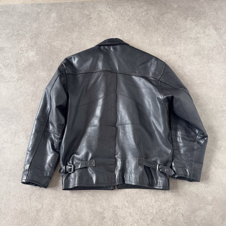 Opus Leather Bomber Jacket Black Men's M