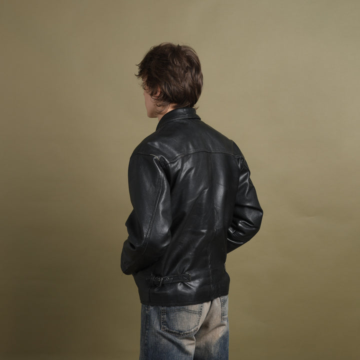 Opus Leather Bomber Jacket Black Men's M