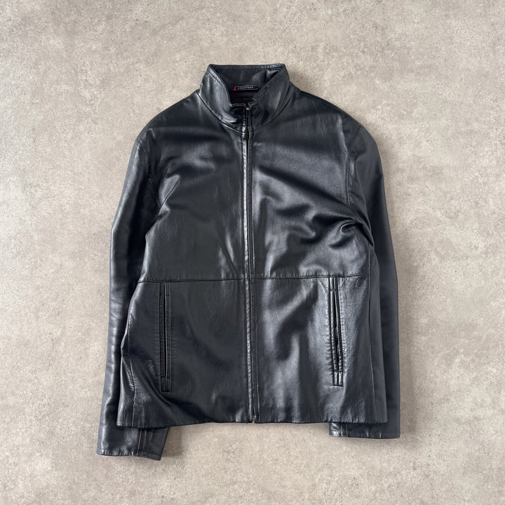 Ciro Citerio Leather Biker Jacket Black Men's M