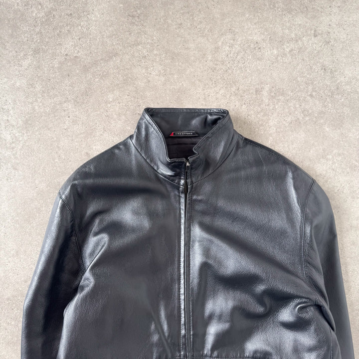 Ciro Citerio Leather Biker Jacket Black Men's M