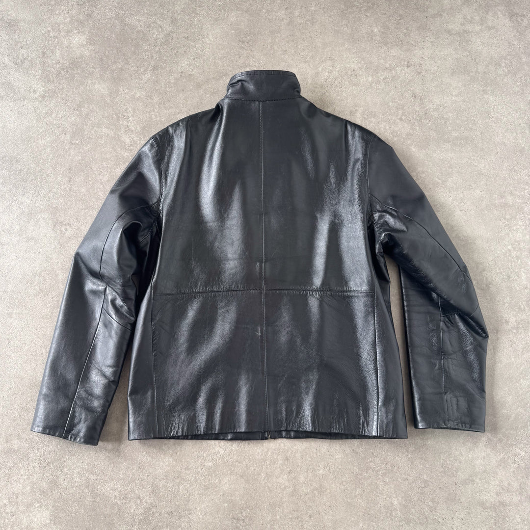 Ciro Citerio Leather Biker Jacket Black Men's M