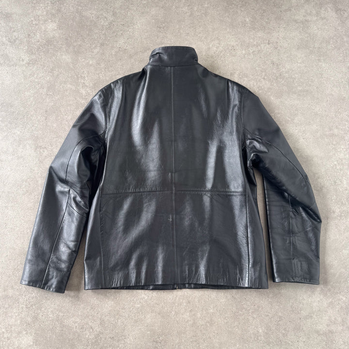 Ciro Citerio Leather Biker Jacket Black Men's M