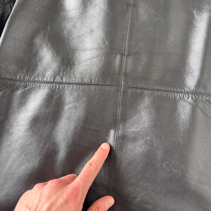 Ciro Citerio Leather Biker Jacket Black Men's M