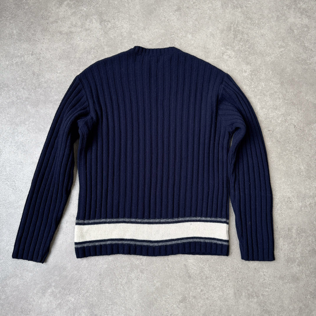 Dolce & Gabbana Crew Neck Jumper Navy Blue Men's M