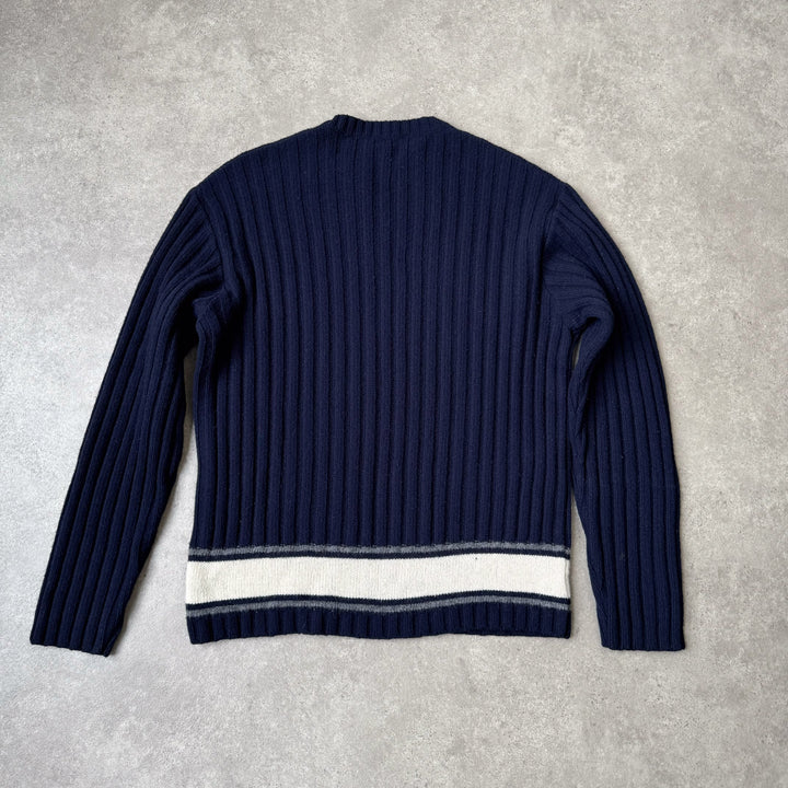 Dolce & Gabbana Crew Neck Jumper Navy Blue Men's M
