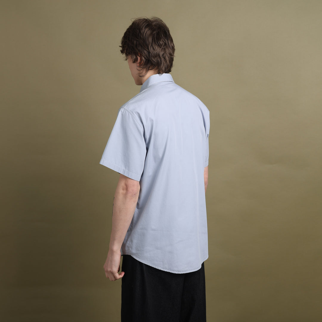 Versace Short Sleeve Shirt Light Blue Men's L