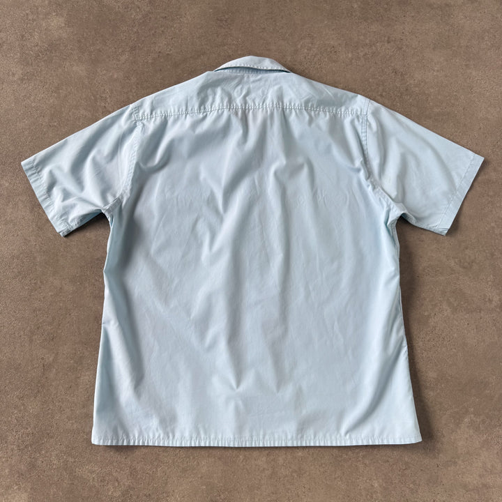 Yves Saint Laurent Short Sleeve Shirt Teal Blue Men's XL