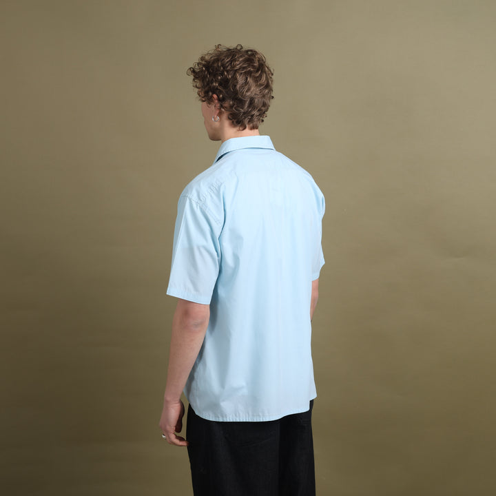 Yves Saint Laurent Short Sleeve Shirt Teal Blue Men's XL