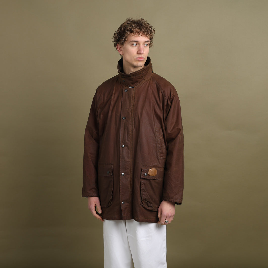 Burberry's Wax Jacket Brown Men's XL