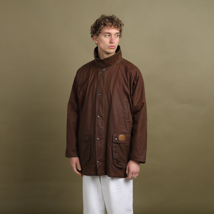 Burberry's Wax Jacket Brown Men's XL