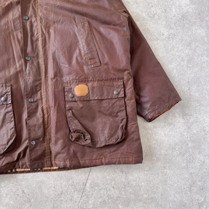 Burberry's Wax Jacket Brown Men's XL