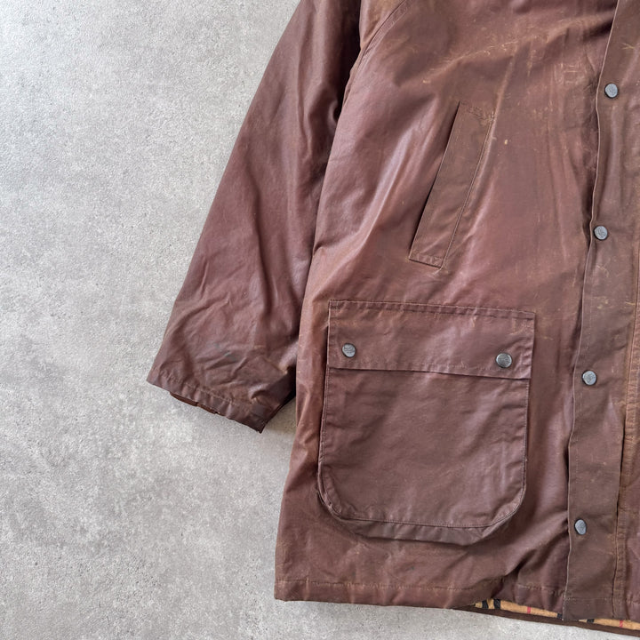 Burberry's Wax Jacket Brown Men's XL