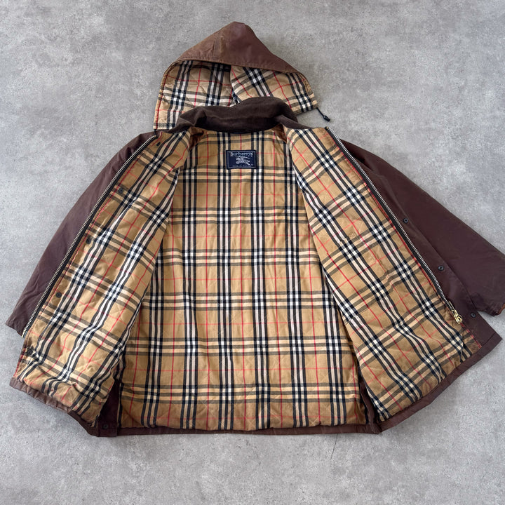 Burberry's Wax Jacket Brown Men's XL