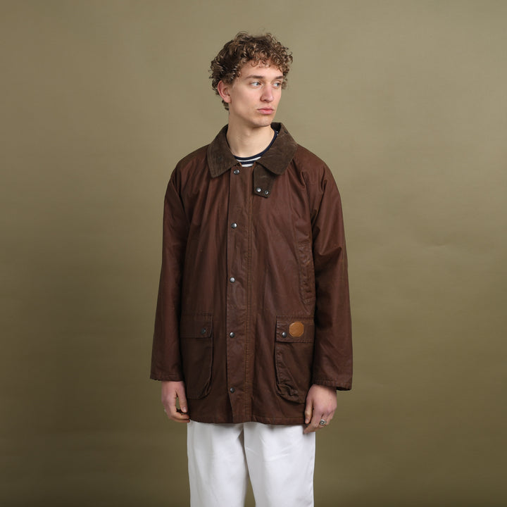 Burberry's Wax Jacket Brown Men's XL