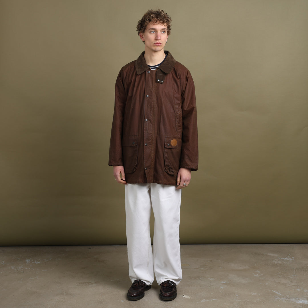 Burberry's Wax Jacket Brown Men's XL