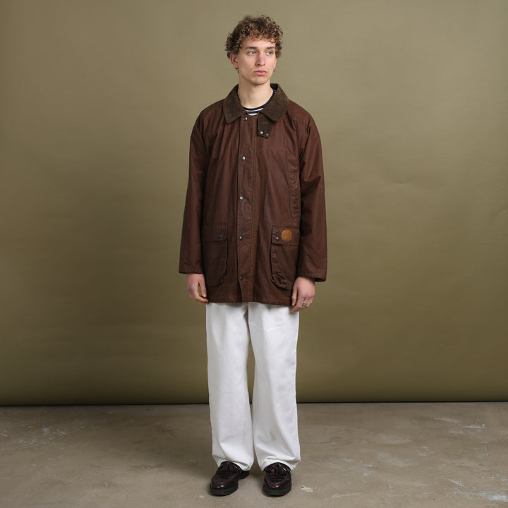 Burberry's Wax Jacket Brown Men's XL