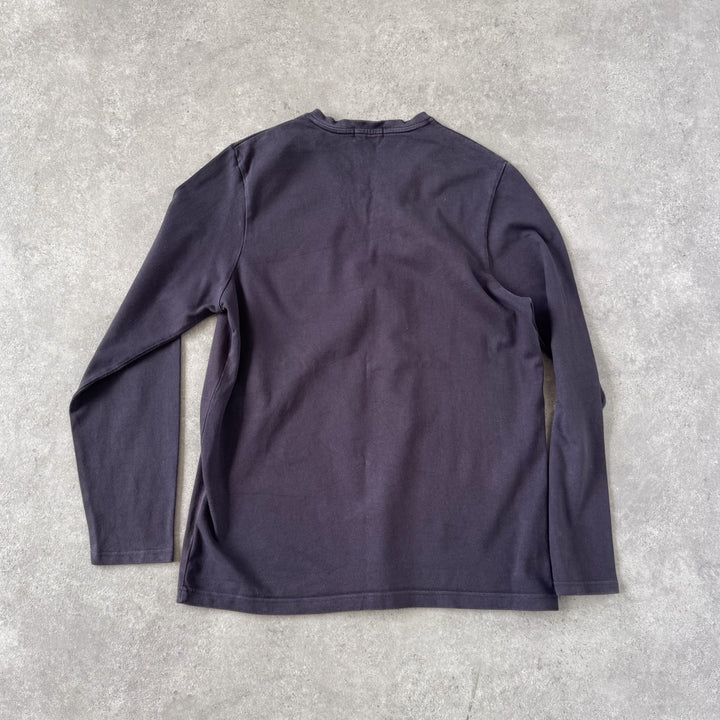 Yves Saint Laurent Long Sleeve T-Shirt Dark Grey Men's L