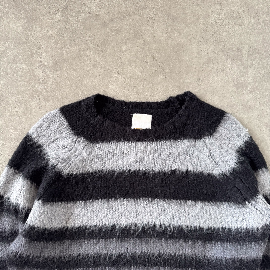 Diesel Chunky Knit Jumper Black & Grey Men's L