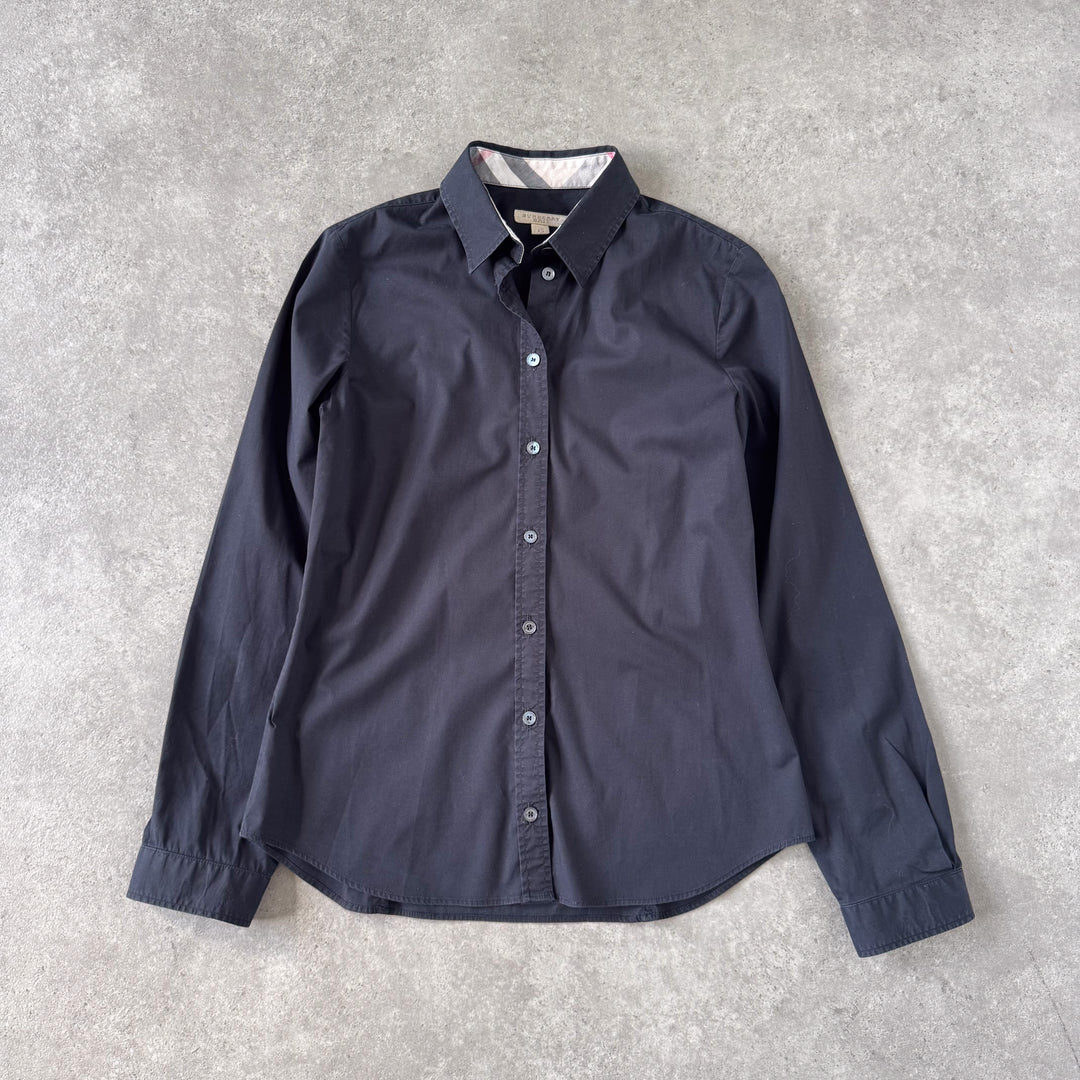 Burberry Oxford Shirt Black Women's UK 8