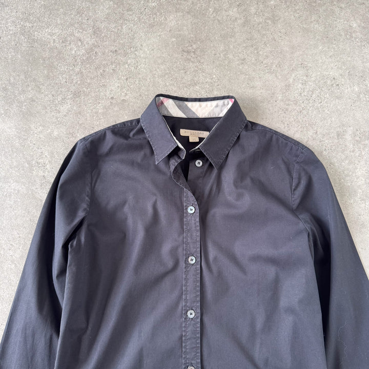 Burberry Oxford Shirt Black Women's UK 8