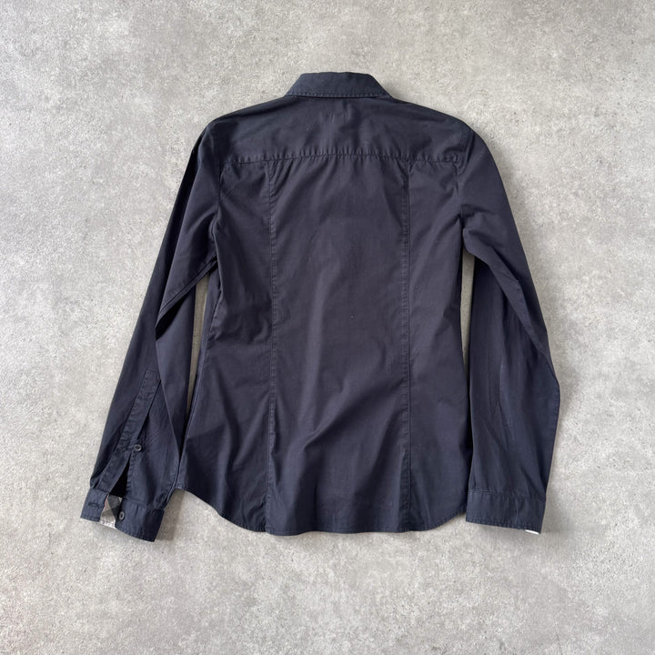 Burberry Oxford Shirt Black Women's UK 8
