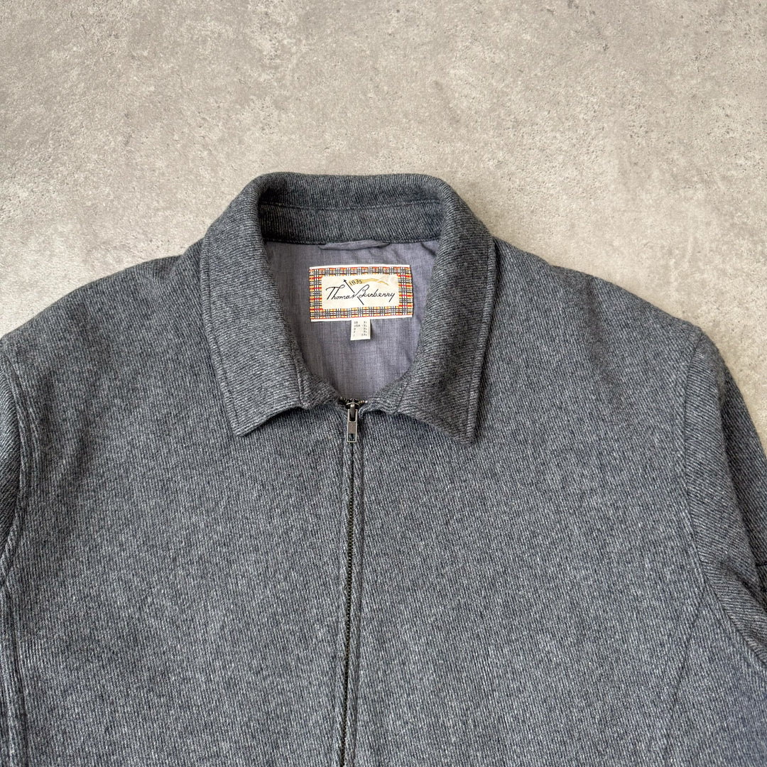 Thomas Burberry Harrington Jacket Grey Men's XL