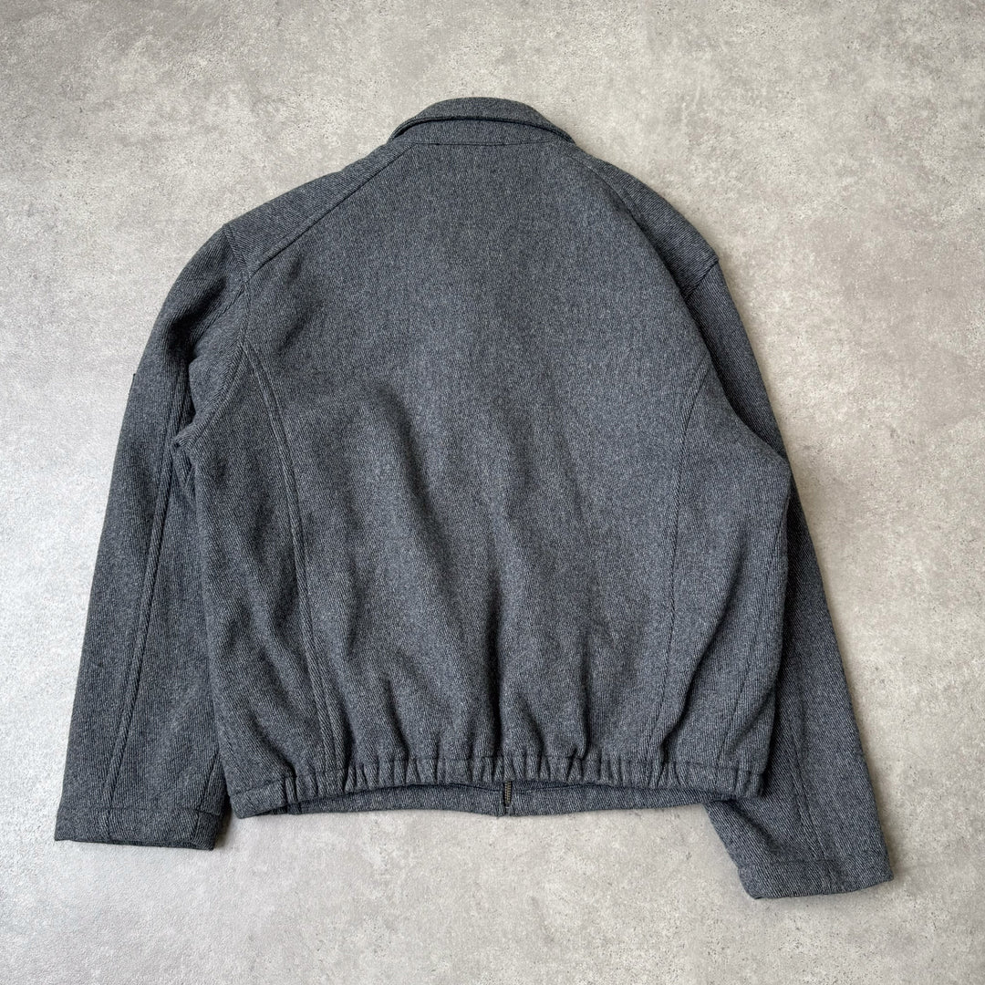 Thomas Burberry Harrington Jacket Grey Men's XL