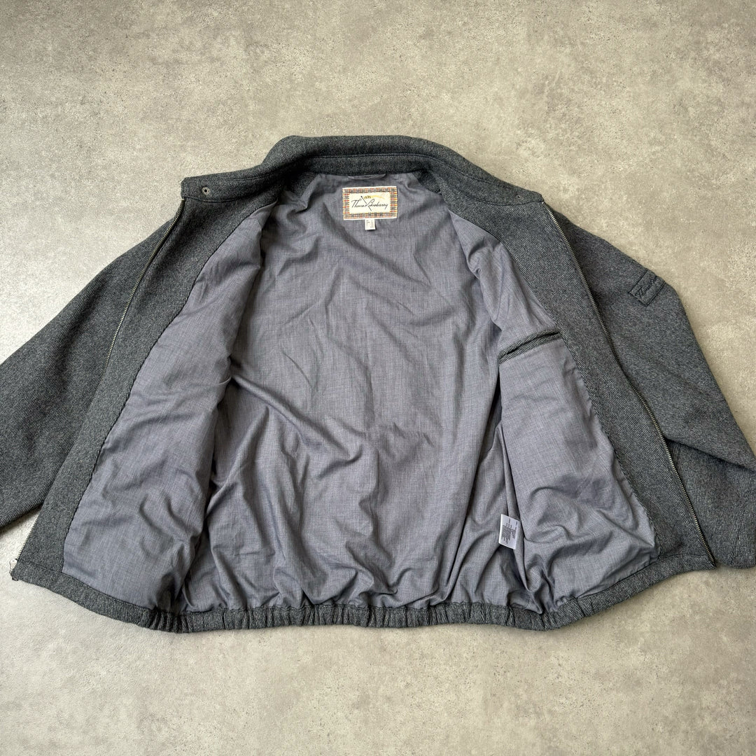 Thomas Burberry Harrington Jacket Grey Men's XL