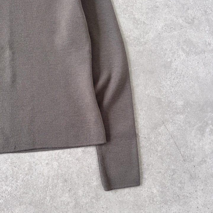 Emporio Armani Crew Neck Jumper Brown Women's UK 8