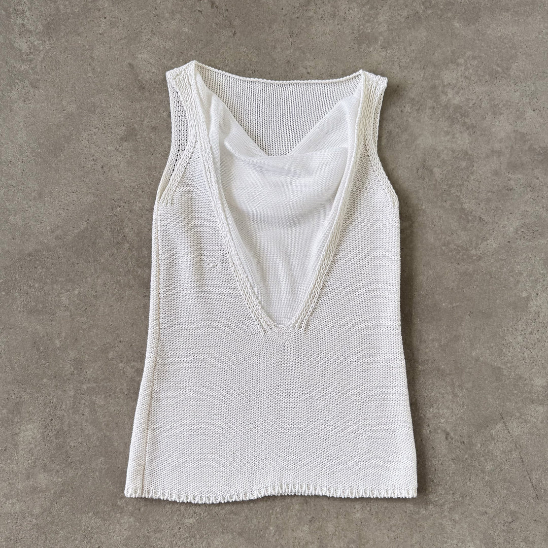 Emporio Armani Cami Top Cream Women's UK 10
