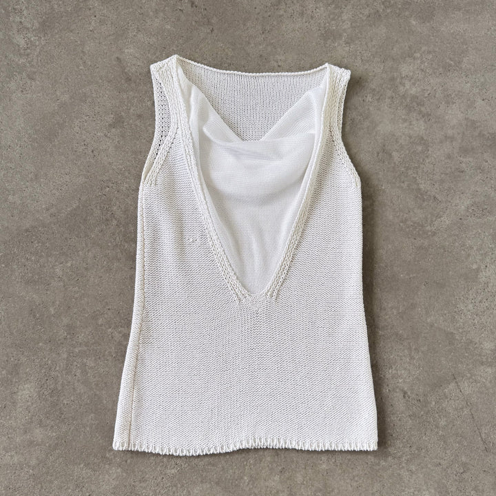 Emporio Armani Cami Top Cream Women's UK 10