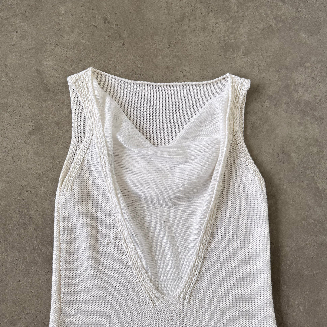 Emporio Armani Cami Top Cream Women's UK 10