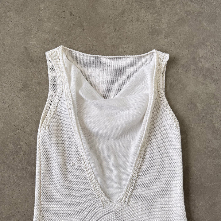 Emporio Armani Cami Top Cream Women's UK 10