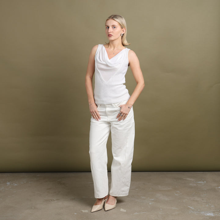 Emporio Armani Cami Top Cream Women's UK 10