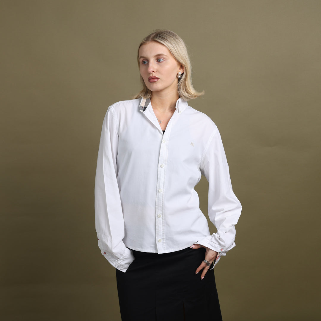 Burberry Oxford Shirt White Women's UK 10