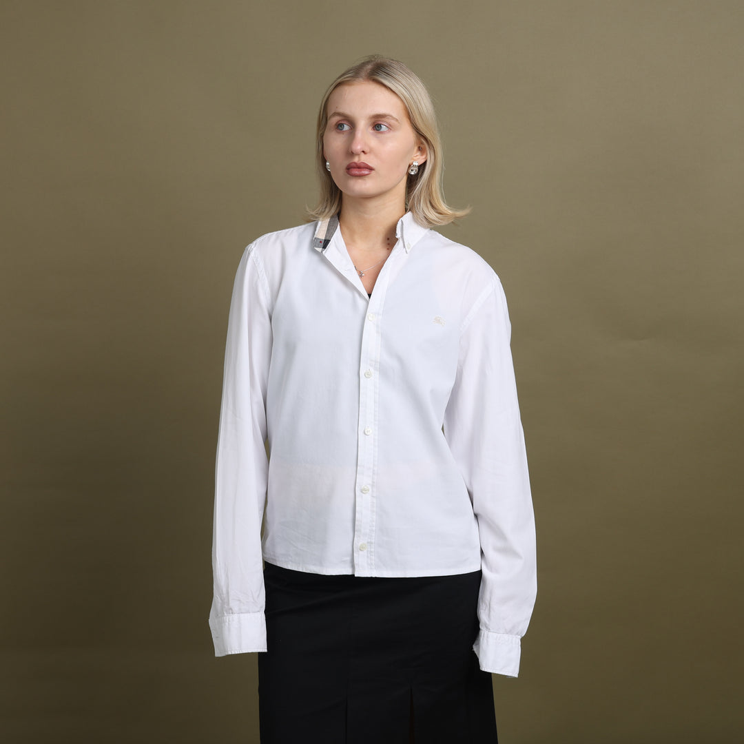 Burberry Oxford Shirt White Women's UK 10