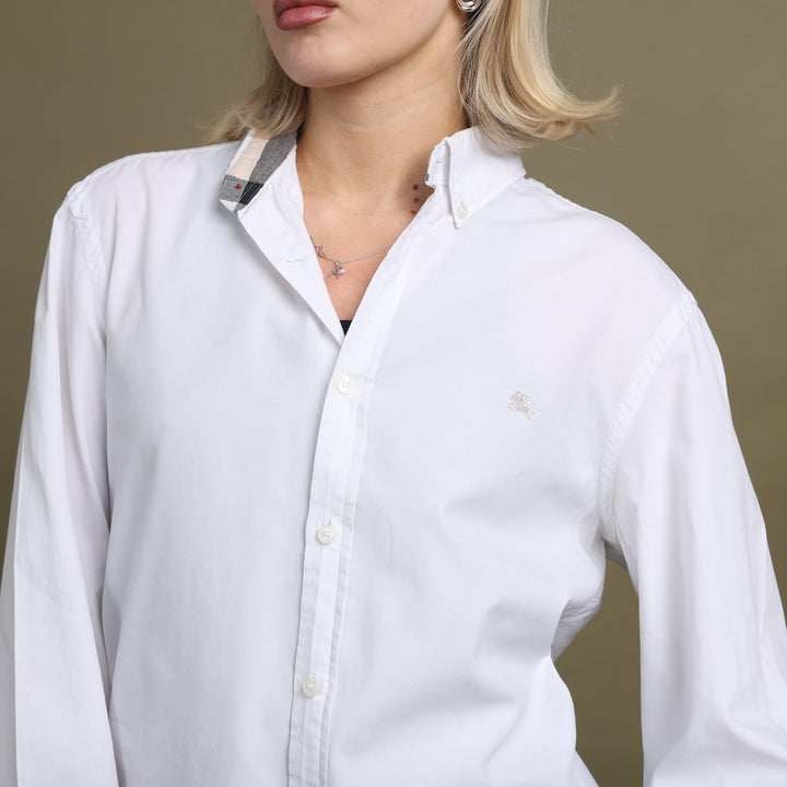 Burberry Oxford Shirt White Women's UK 10
