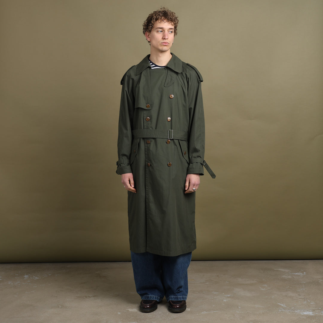 Yves Saint Laurent Trench Coat Forest Green Men's L