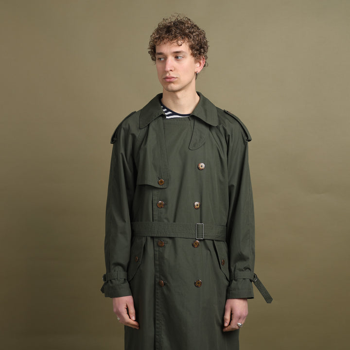 Yves Saint Laurent Trench Coat Forest Green Men's L