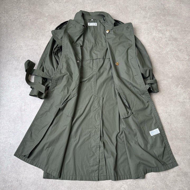 Yves Saint Laurent Trench Coat Forest Green Men's L