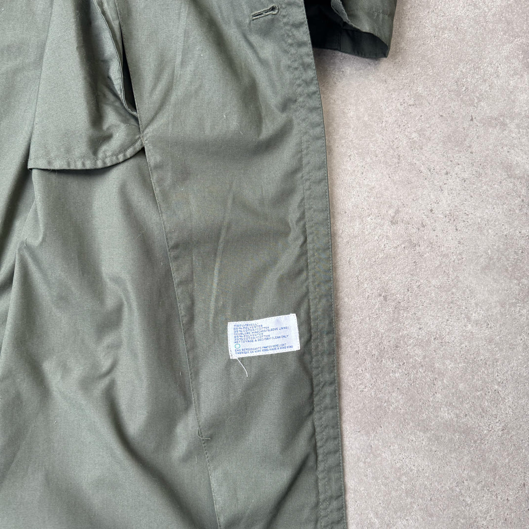 Yves Saint Laurent Trench Coat Forest Green Men's L