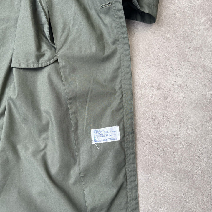 Yves Saint Laurent Trench Coat Forest Green Men's L