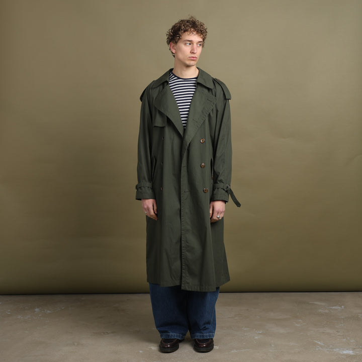 Yves Saint Laurent Trench Coat Forest Green Men's L