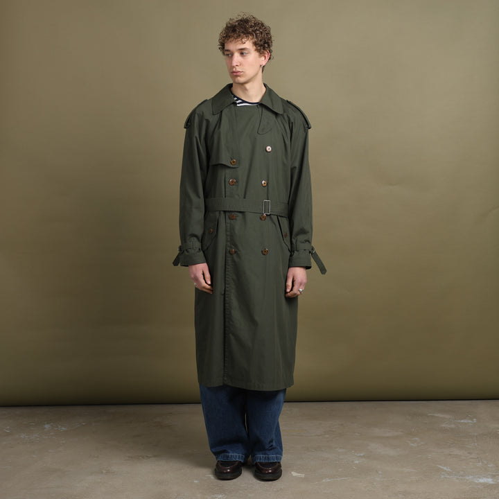 Yves Saint Laurent Trench Coat Forest Green Men's L
